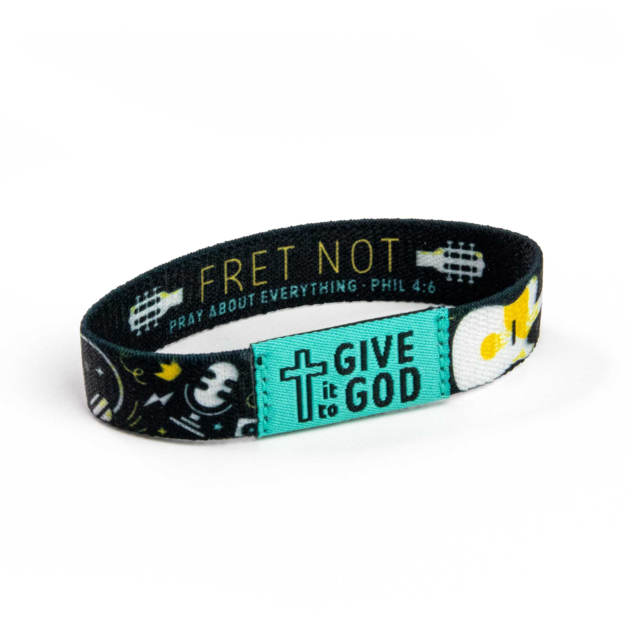 Teal and Black - Music, Phil 4:6 Image
