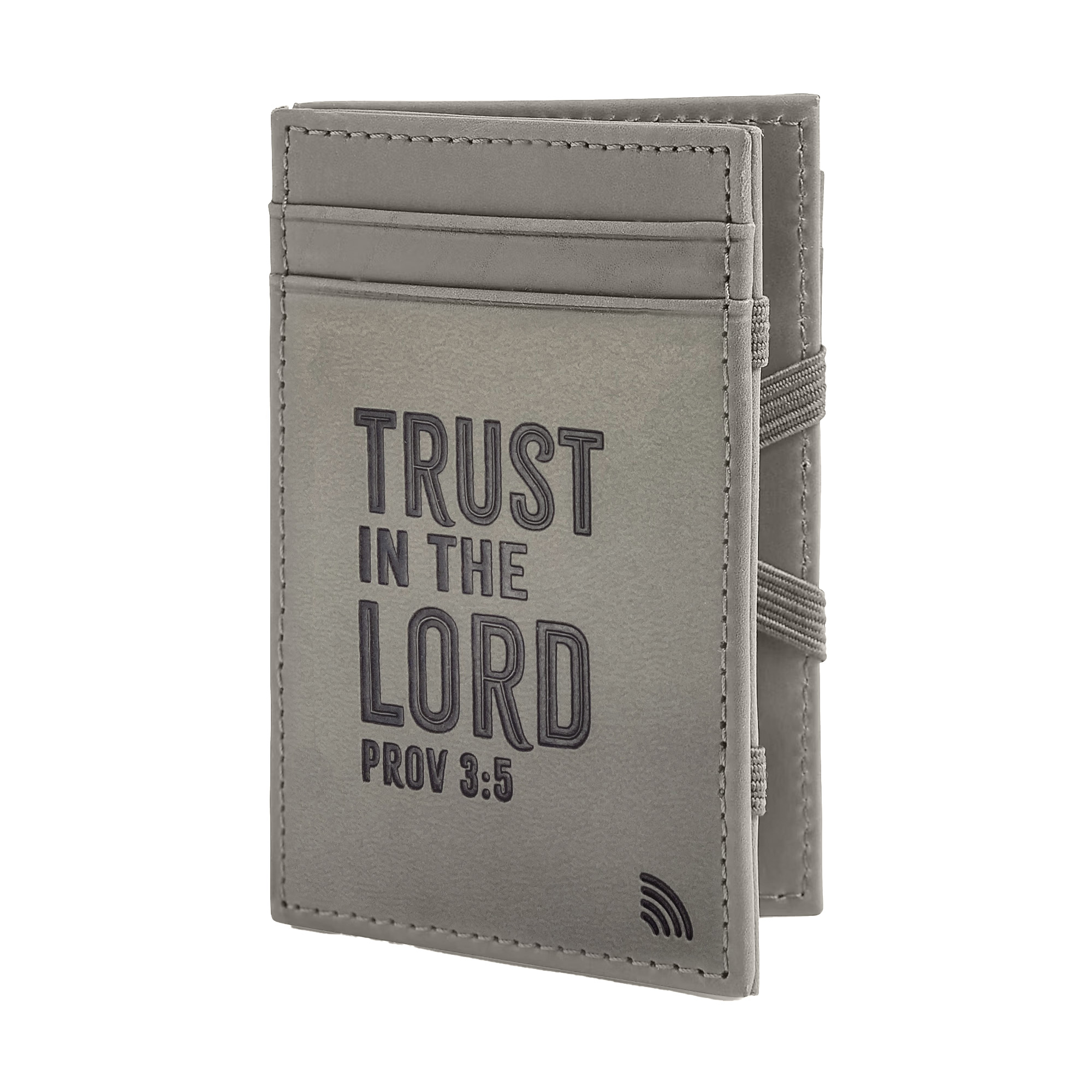 Trust in the Lord — Proverbs 3:5, Gray Image