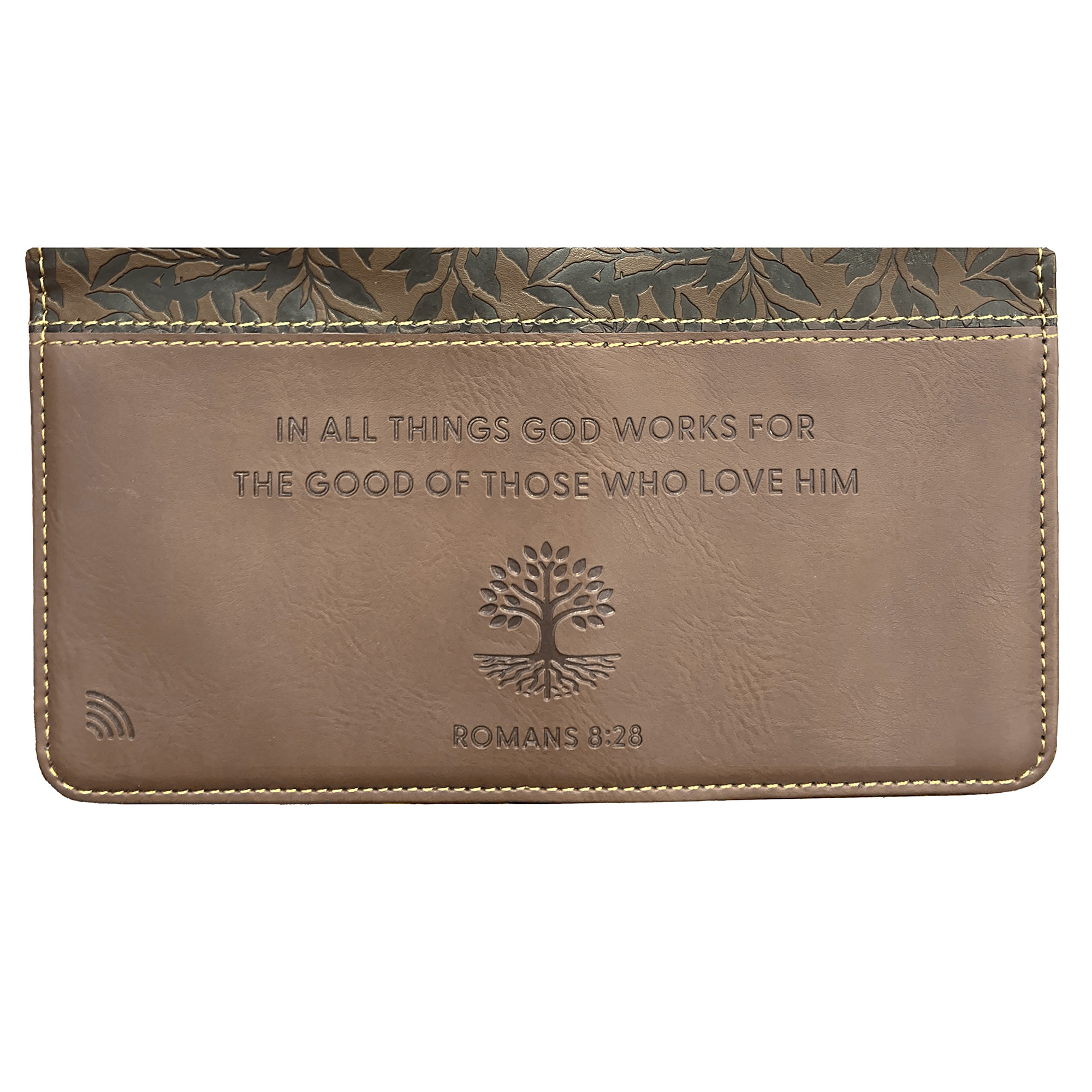God Works — Romans 8:28, Dark Brown Image
