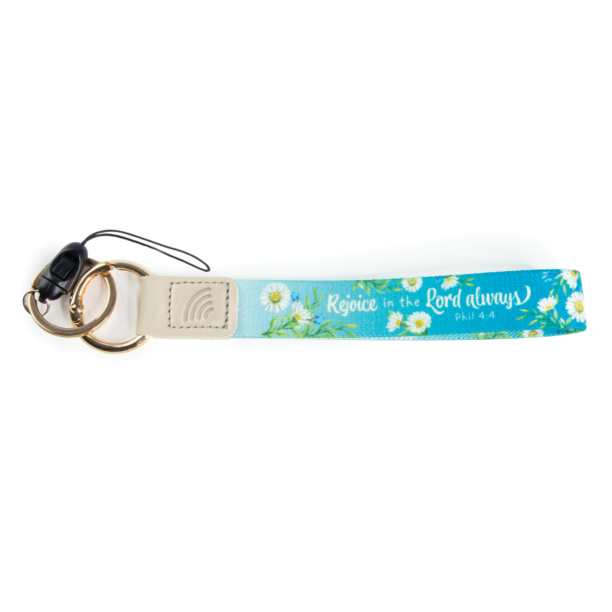 Wrist Lanyard — Rejoice, Phil 4:4 Image