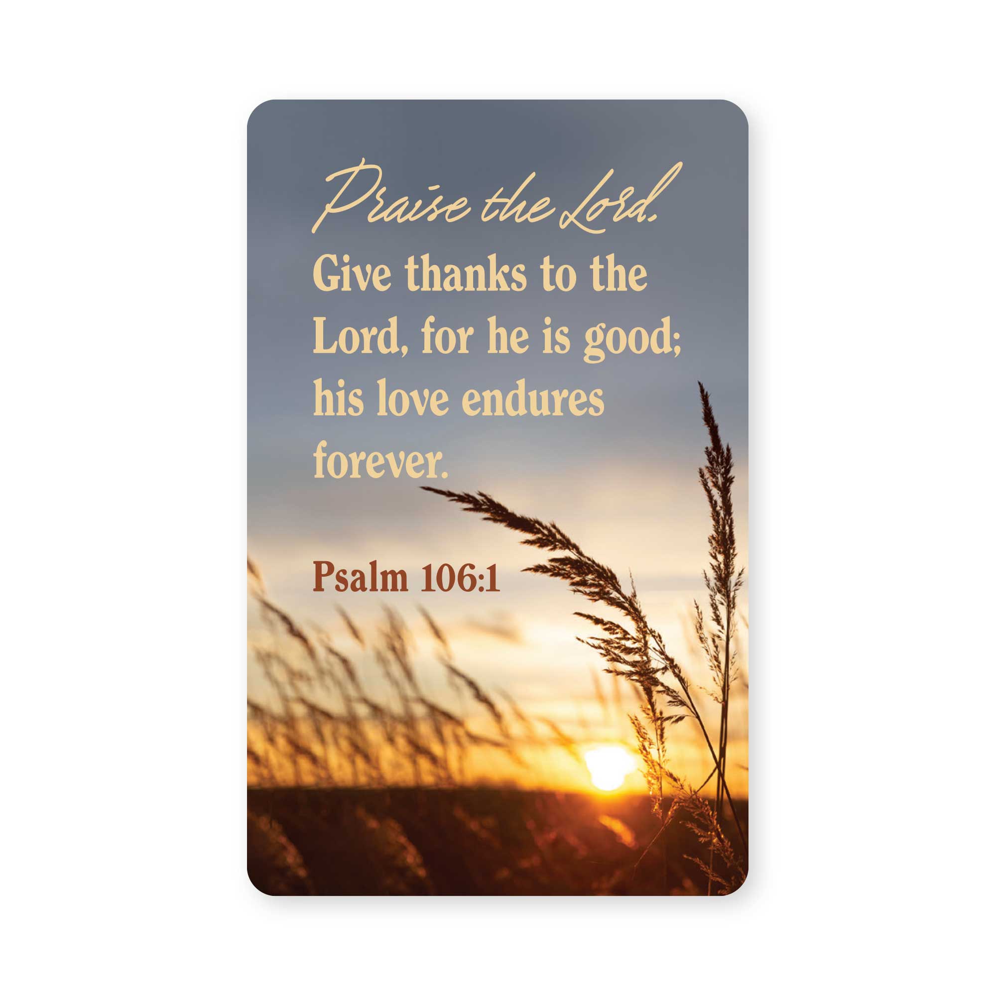 Praise the Lord — Psalm 106:1 Image