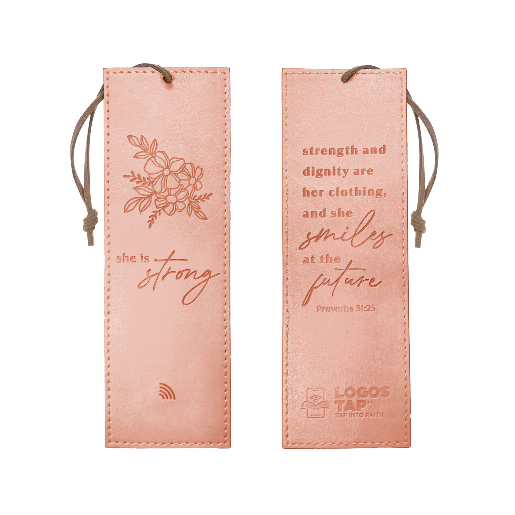 She is Strong — Proverbs 31:25, Pink Image