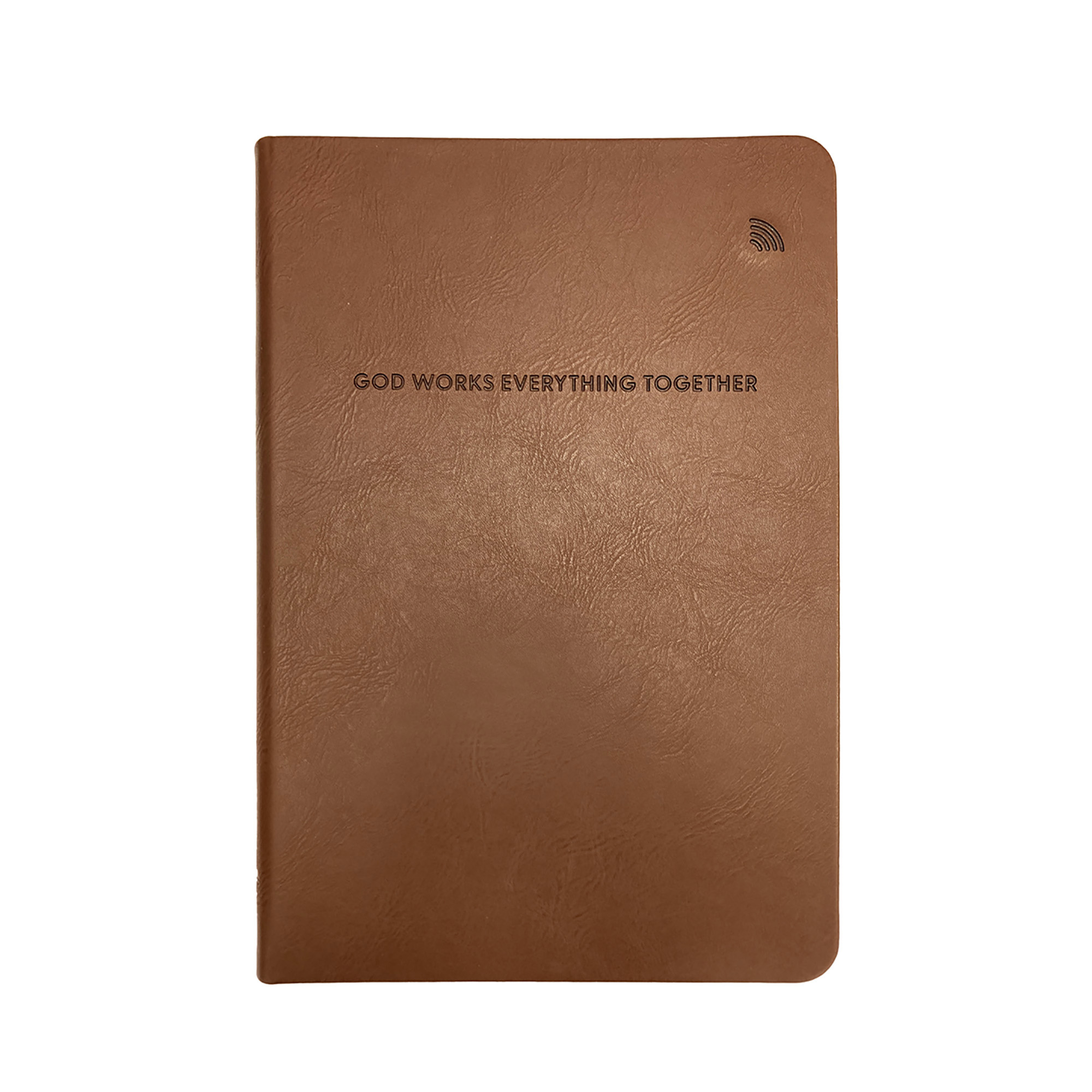 God Works — Romans 8:28, Dark Brown Image