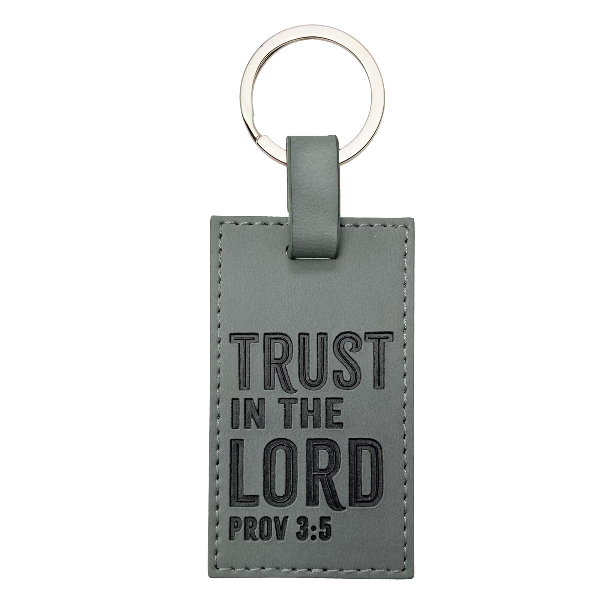 Trust in the Lord — Proverbs 3:5, Gray Image
