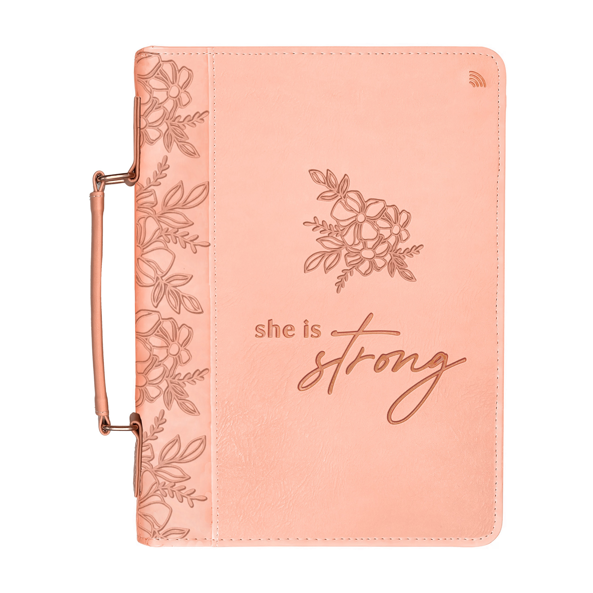 She is Strong - Large — Proverbs 31:25, Pink Image